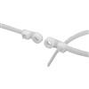 ACT Mounting Hole Cable Ties, 7", Natural, 100/Pkg (AL-07-50-MH-9-C) ACT Mounting Hole Cable Ties, 7", Natural, 100/Pkg (AL-07-50-MH-9-C)